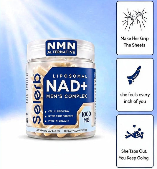 Selerb NAD+ benefits, cellular energy, nitric oxide booster, prostate health