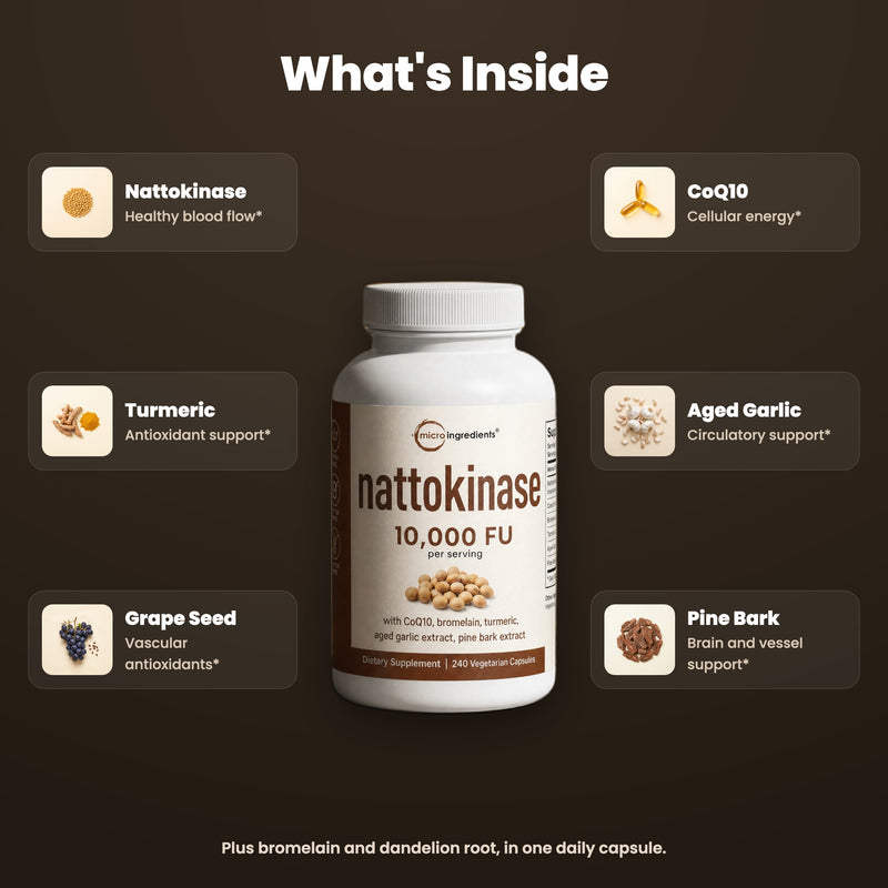 Nattokinase 10,000 FU by Micro Ingredients