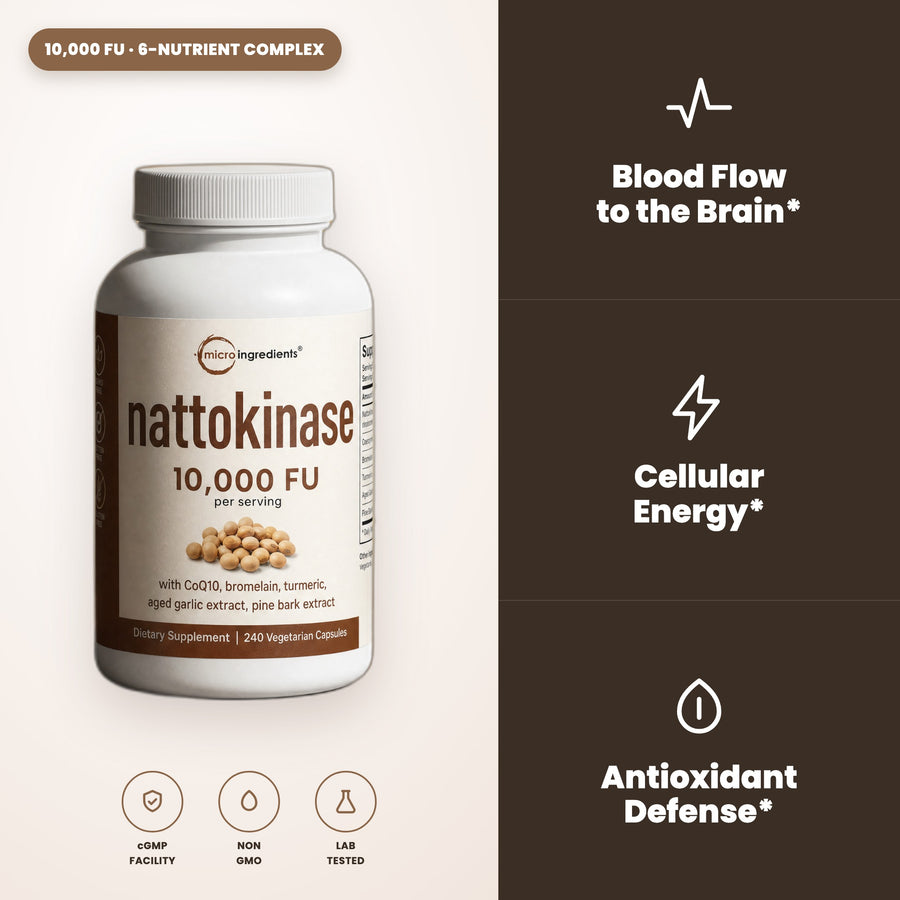 Nattokinase 10,000 FU by Micro Ingredients